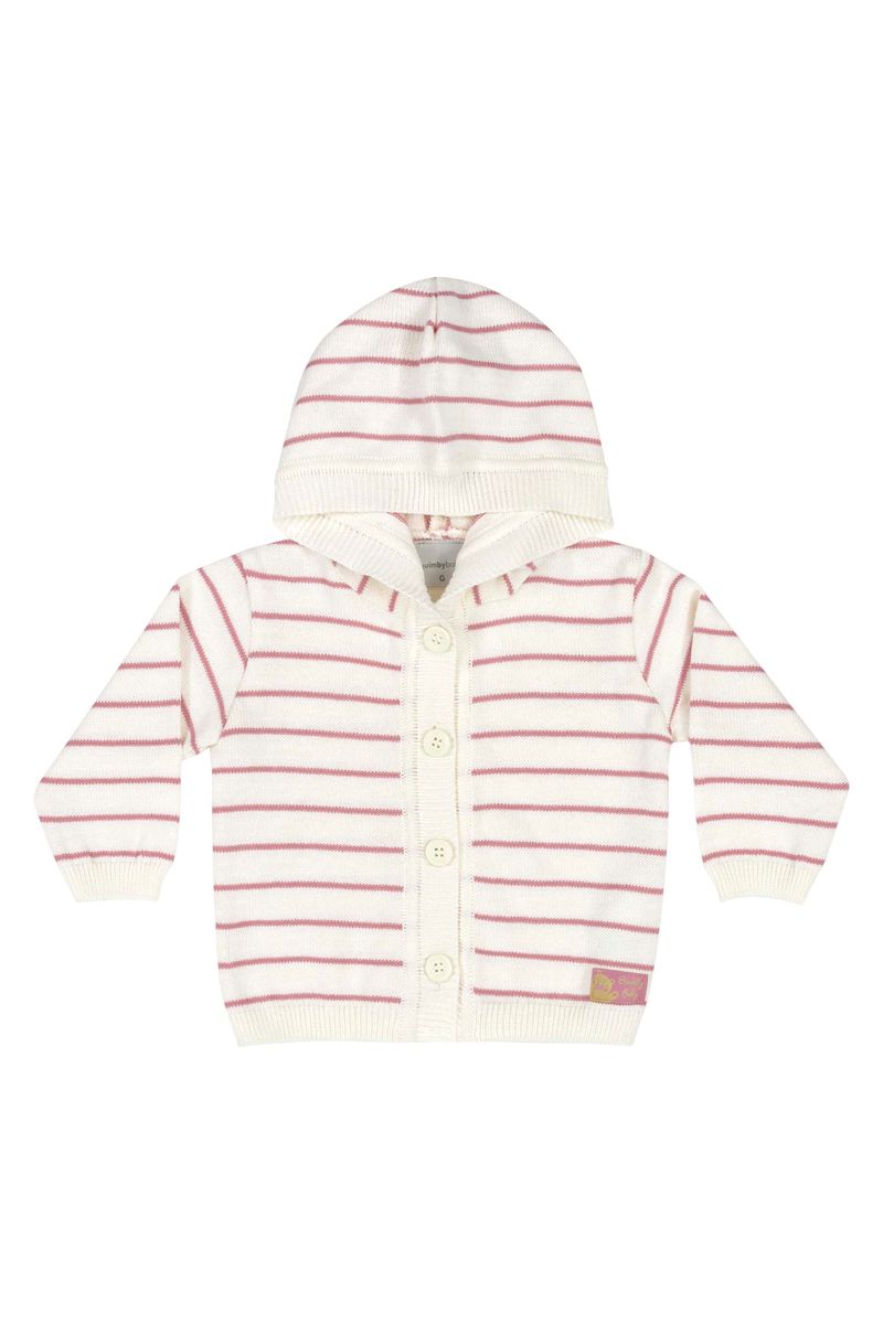 Casaco-em-Trico-para-Bebe-Unissex--Rosa--Quimby