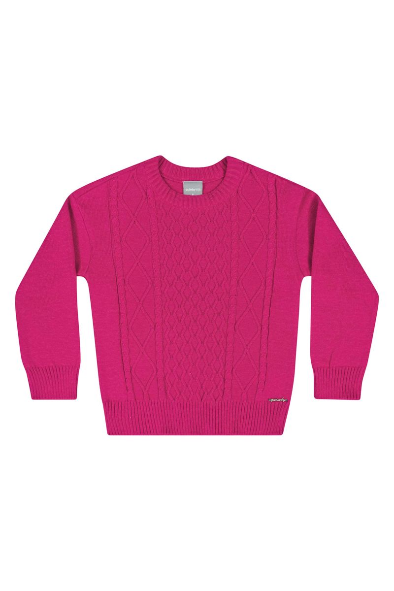 Blusao-em-Trico-Infantil-Menina--Rosa-Pink--Quimby