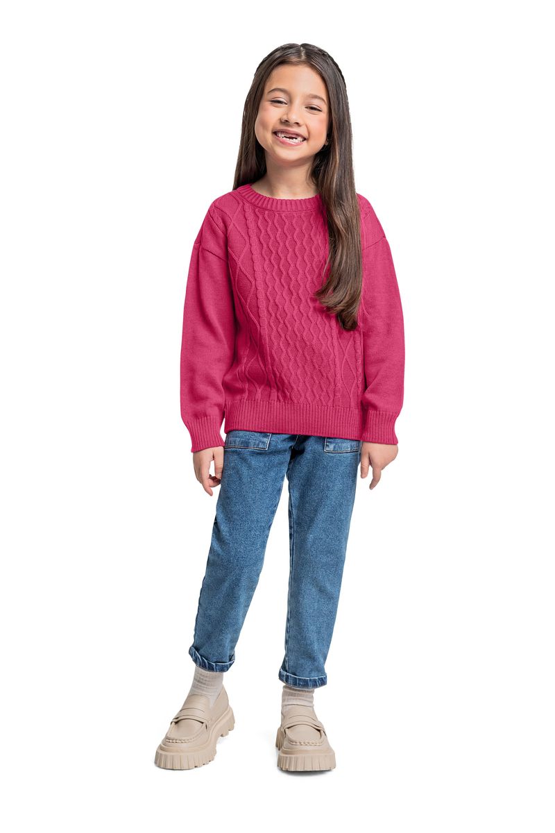blusao-em-trico-infantil-menina-rosa-pink-quimby-frente