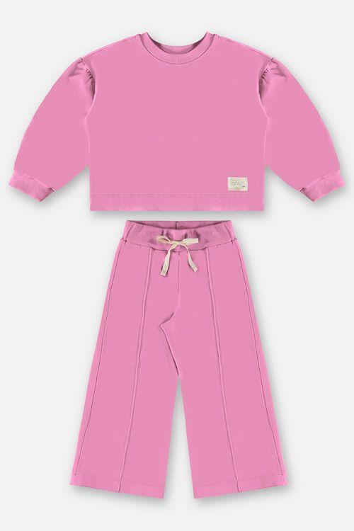 Conjunto Blusão e Calça Infantil Menina (Lilás) Up Baby