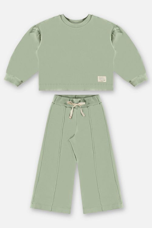 Conjunto Blusão e Calça Infantil Menina (Verde) Up Baby
