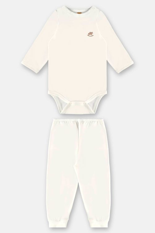 Pijama Unissex Térmico para Bebê (Bege) Up Baby