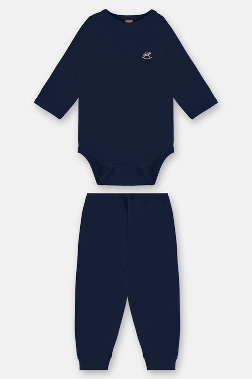 Pijama Unissex Térmico para Bebê (Azul) Up Baby