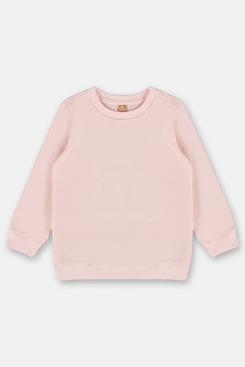 Blusão Básico em Moletom Infantil Menina (Rosa) Up Baby