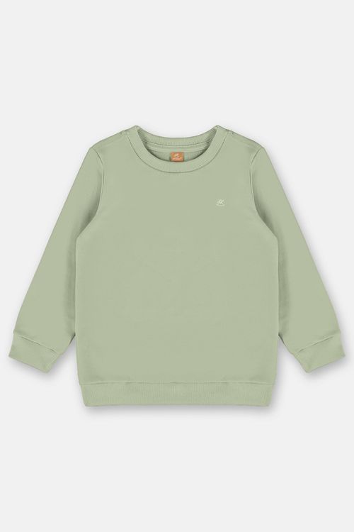Blusão Básico em Moletom Infantil Menina (Verde) Up Baby