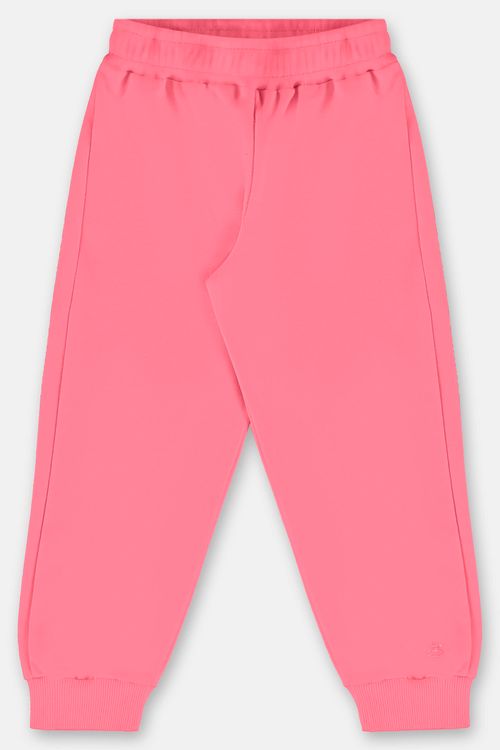 Calça Básica em Moletom Infantil Menina (Rosa Pink) Up Baby