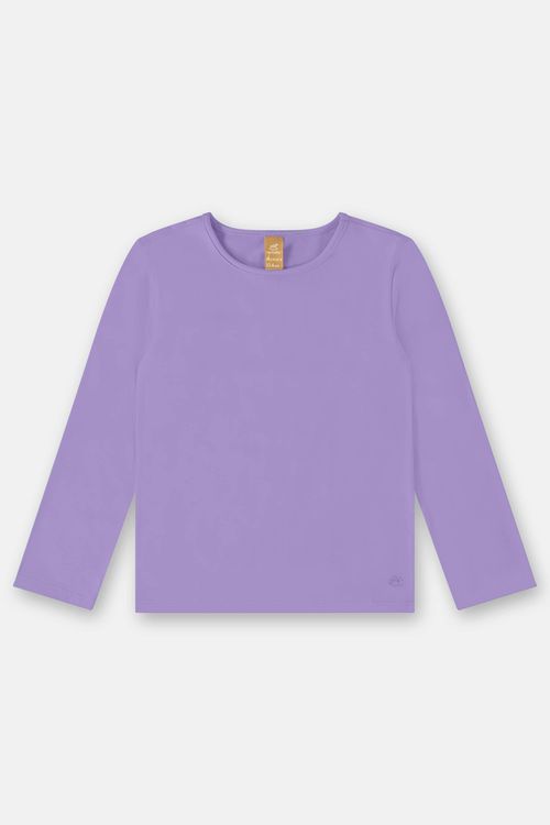 Blusa em Cotton Infantil Feminino (Roxo) Up Baby