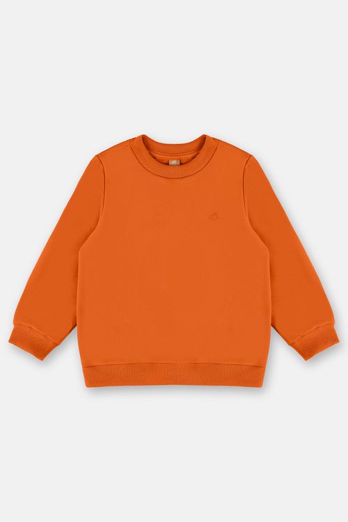 Blusão Básico em Moletom Infantil Menino (Laranja) Up Baby