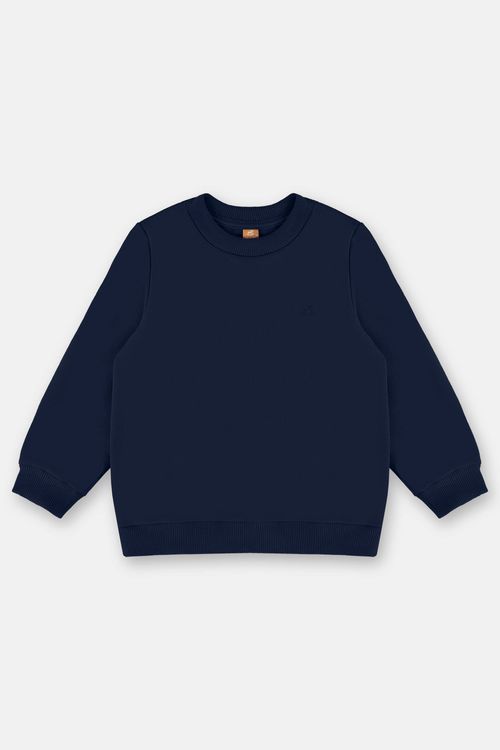 Blusão Básico em Moletom Infantil Menino (Azul Marinho) Up Baby