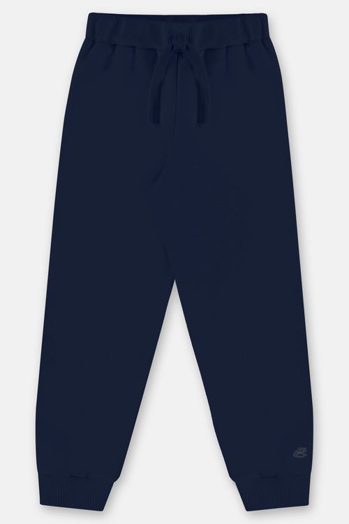 Calça Básica em Moletom Infantil Menino (Azul Marinho) Up Baby