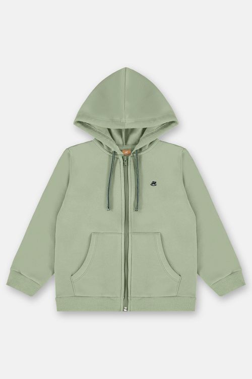 Jaqueta Básica em Moletom Infantil Menino (Verde) Up Baby