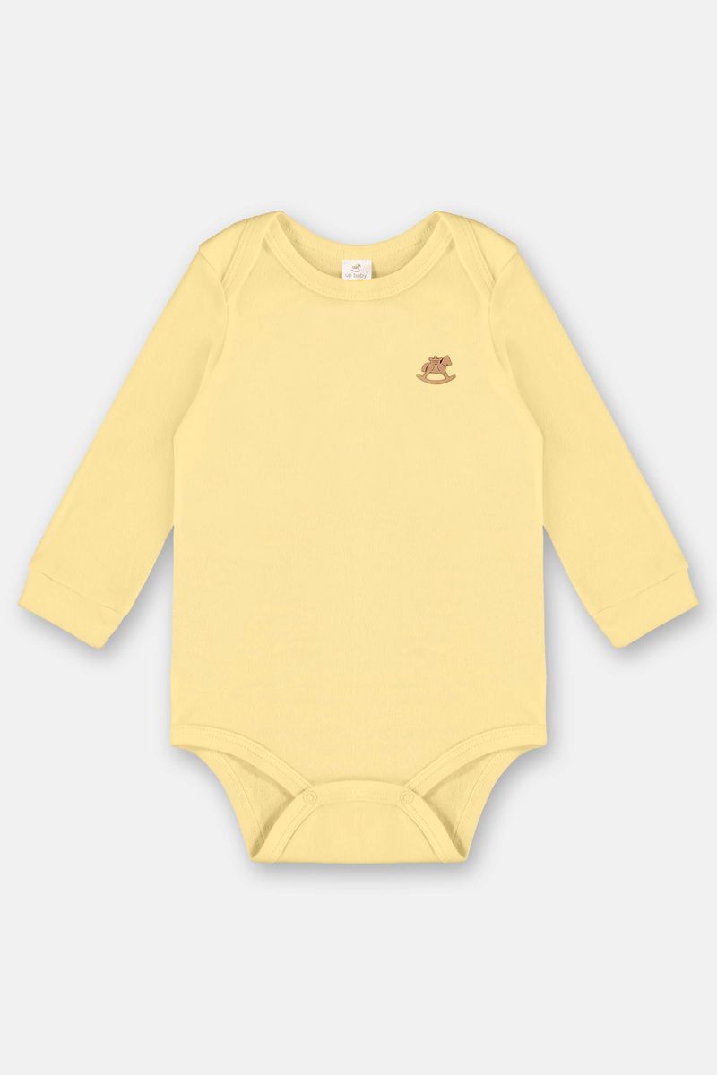body-manga-longa-em-suedine-unissex-bebe-amarelo-frente
