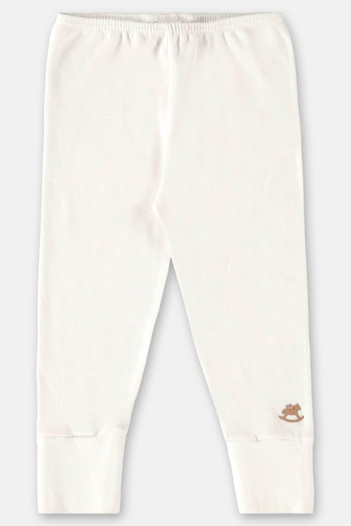 Calça Básica em Suedine Unissex para Bebê (Off White) Up Baby