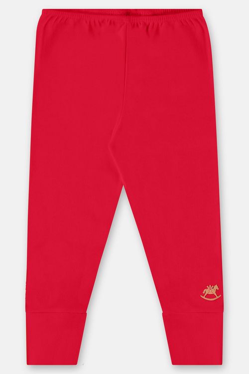 Calça Básica em Suedine Unissex para Bebê (Vermelho) Up Baby