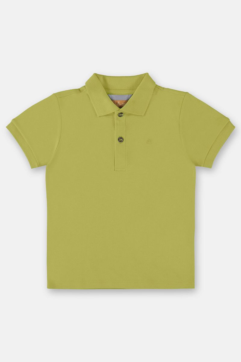 camisa-polo-infantil-menino-em-suedine-verde-frente