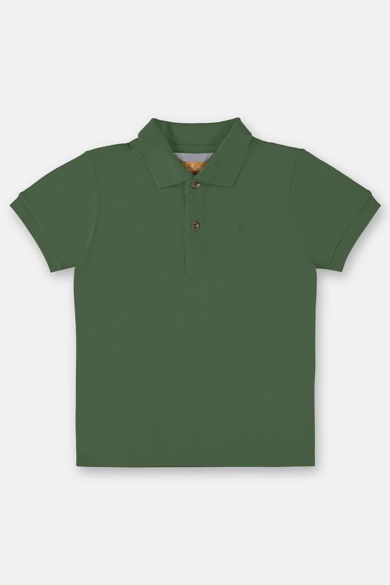 camisa-polo-infantil-menino-em-suedine-verde-frente