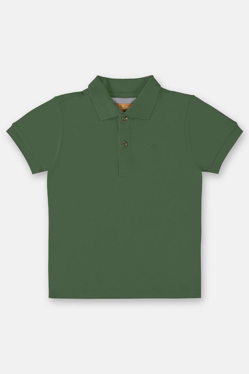 Camisa Polo Infantil para Menino em Suedine (Verde) Up Baby