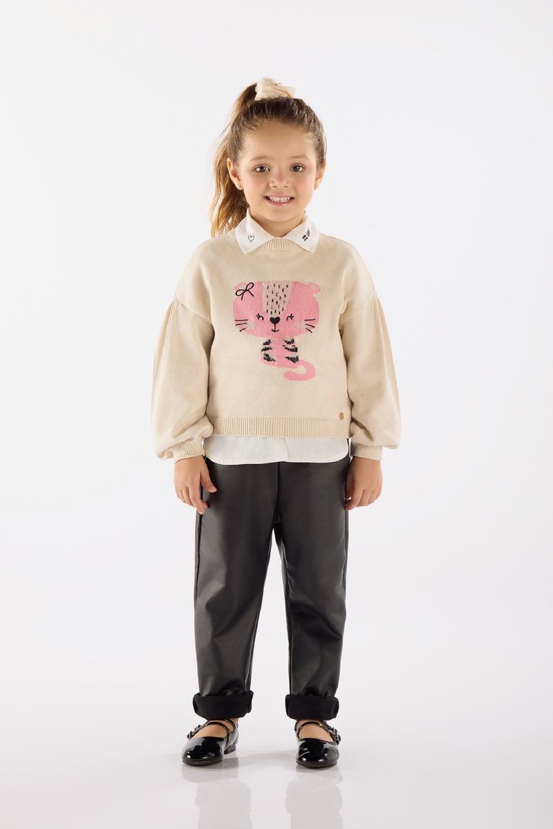 blusao-infantil-feminino-em-tricot-off-white-frente