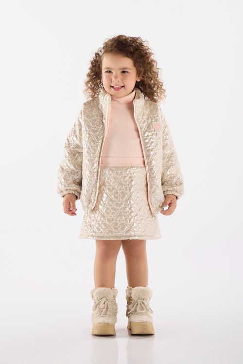 Jaqueta Infantil Acolchoada com Forro (Rosa) Up Baby
