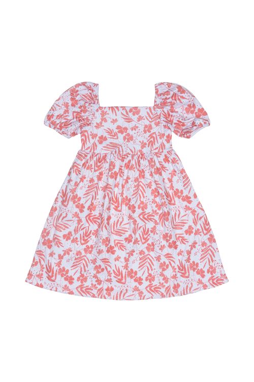 Vestido Infantil em Malha Laise (Laranja) Guloseima