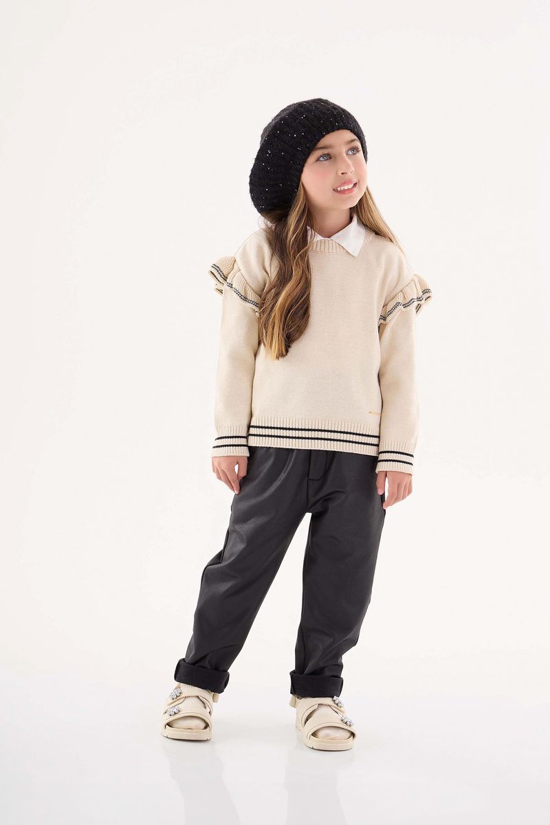 Blusao-em-Trico-Infantil-Menina--Bege--Up-Baby