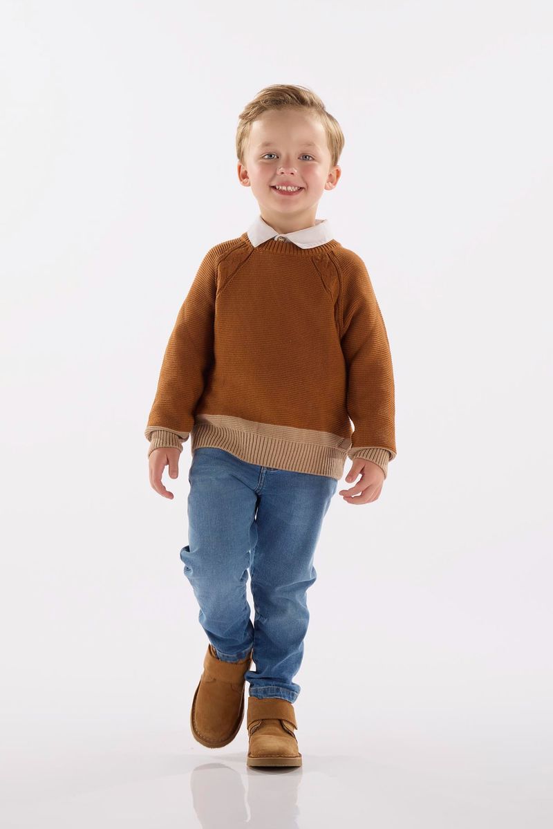 blusao-em-trico-infantil-menino-marrom-frente