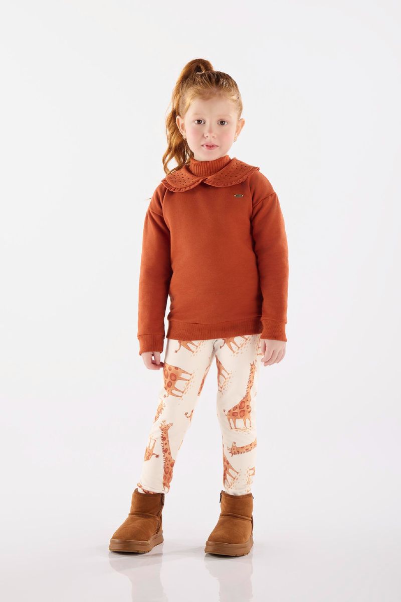calca-legging-infantil-malha-peluciada-off-white-frente