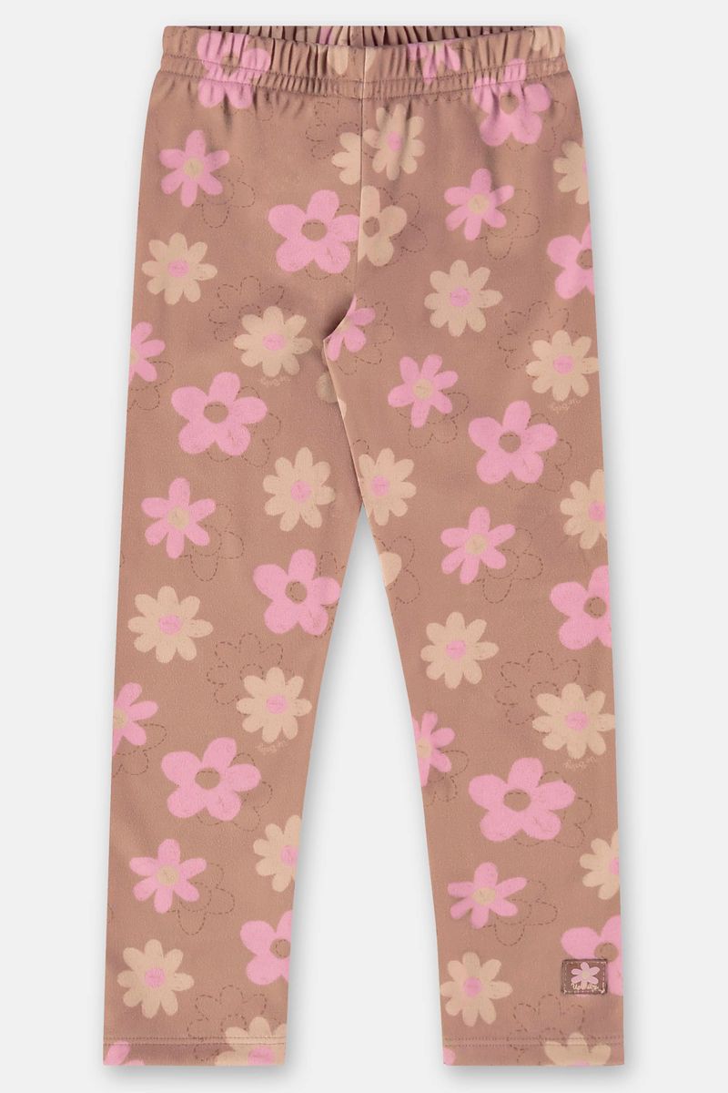 calca-legging-infantil-malha-peluciada-marrom-frente