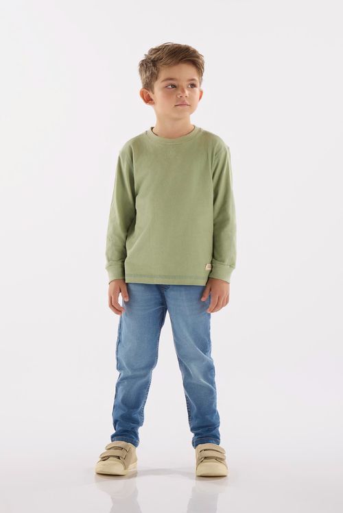 Camiseta Infantil Masculina em Malha Piquet com Elastano (Verde) Up Baby