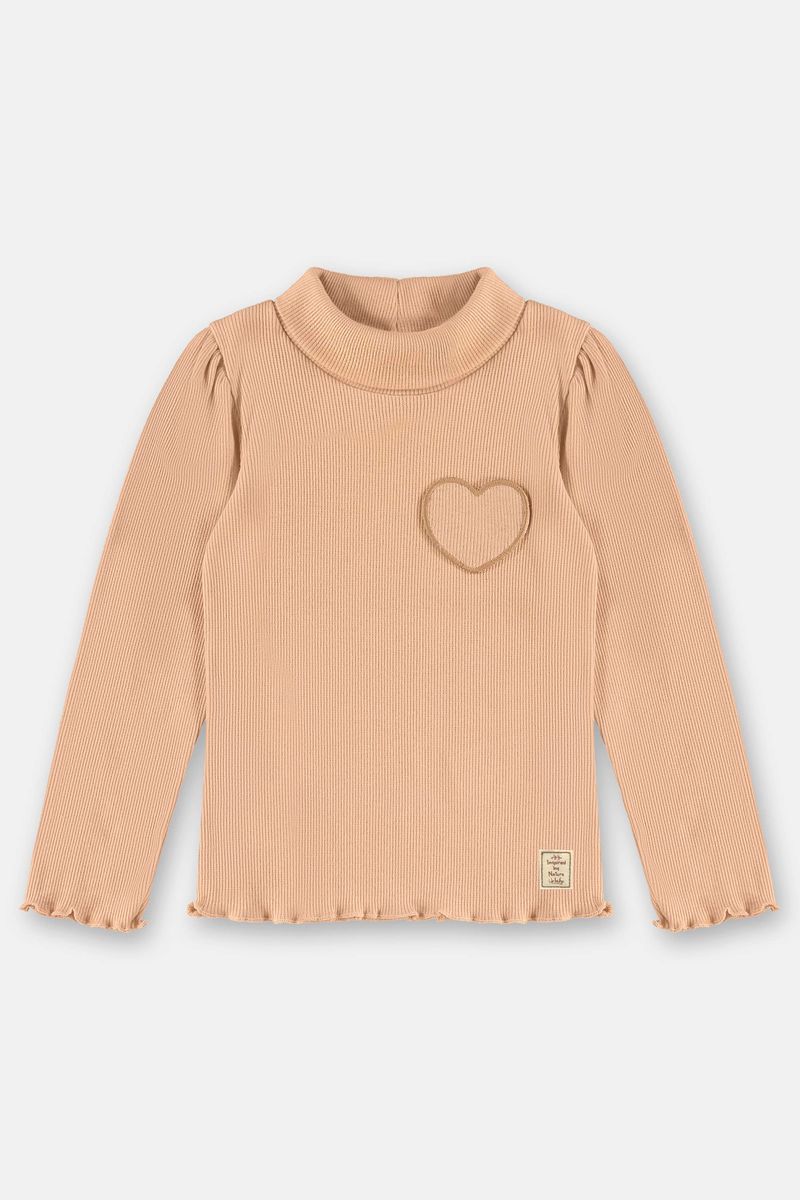blusa-infantil-feminino-ribana-gola-alta-marrom-frente