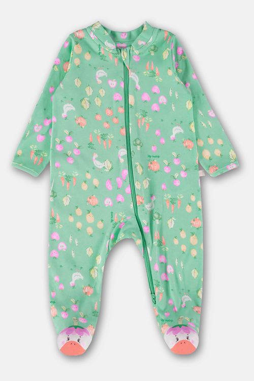 Macacão para Bebê Unissex em Suedine Comfy (Verde) Up Baby