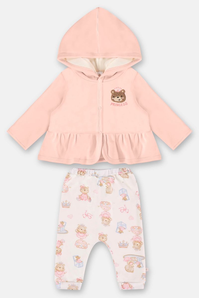 conjunto-cardigan-e-calca-bebe-menina-rosa-frente