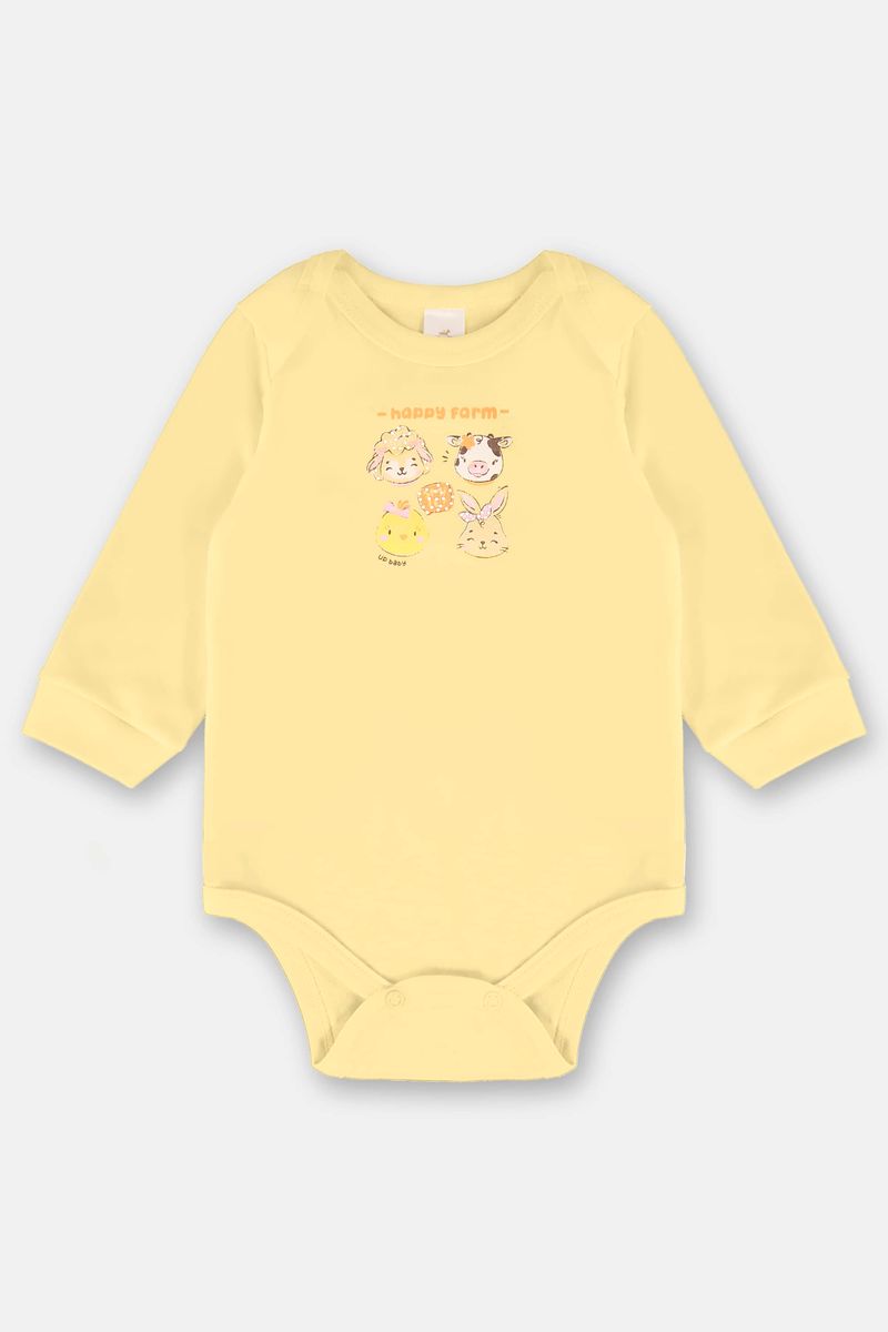 body-manga-longa-strass-bebe-menina-amarelo-frente