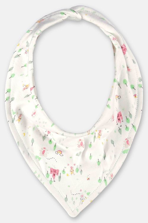 Babador em Suedine para Bebê Menina (Off White) Up Baby