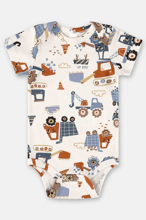 Body Essentials para Bebê Menino em Suedine (Off White) Up Baby