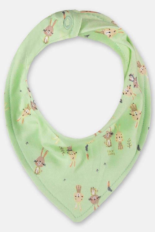 Babador Bandana Bebê Menino em Suedine Dupla Face (Verde) Up Baby