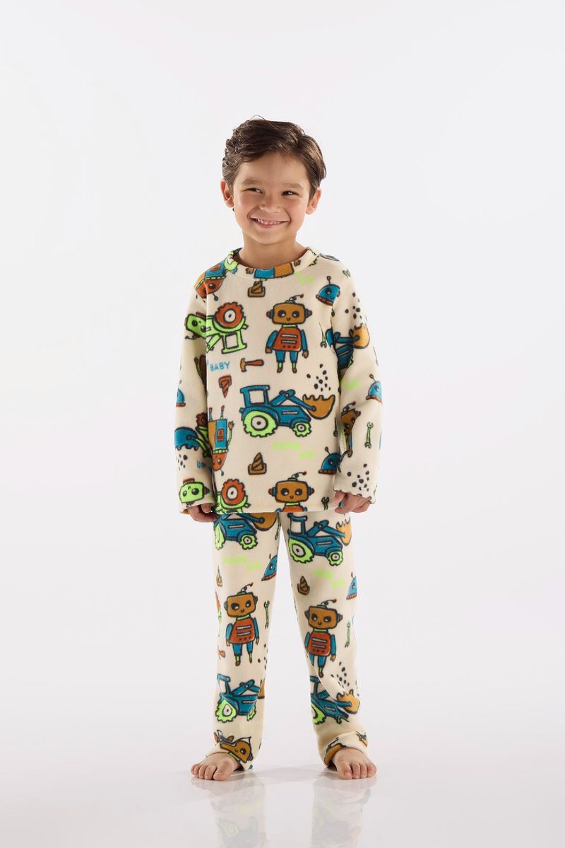 pijama-infantil-unissex-poliester-termico-off-white-frente