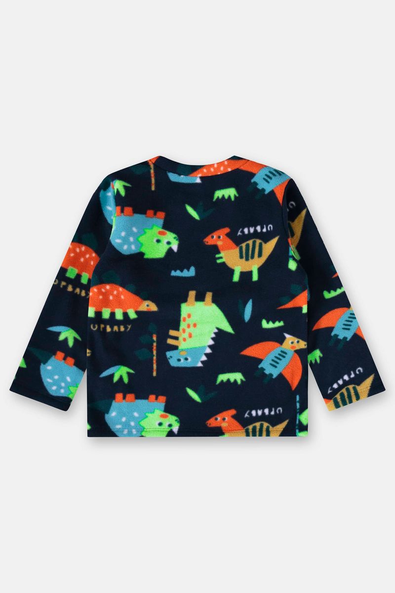 pijama-infantil-unissex-poliester-termico-azul
