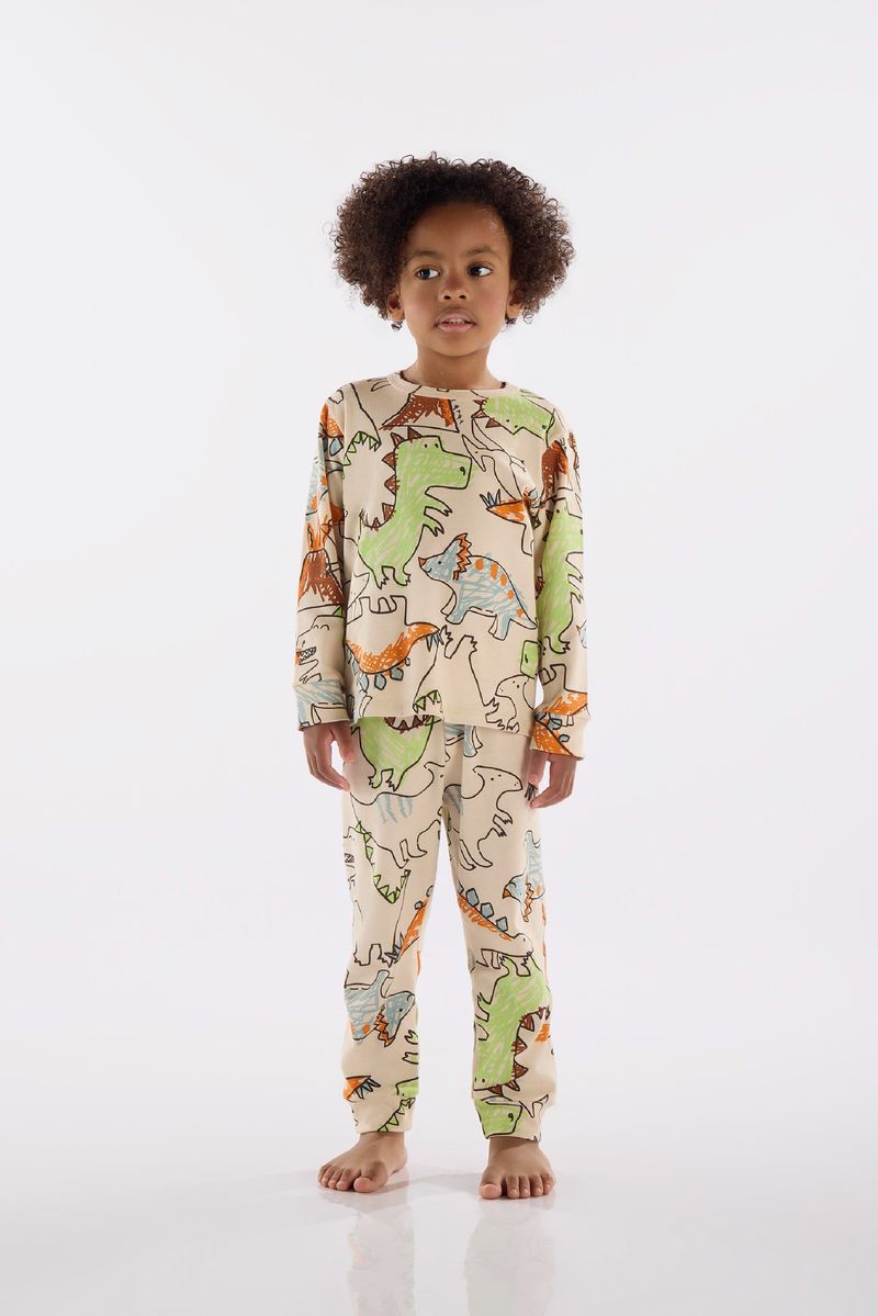 pijama-longo-infantil-unissex-suedine-off-white-frente