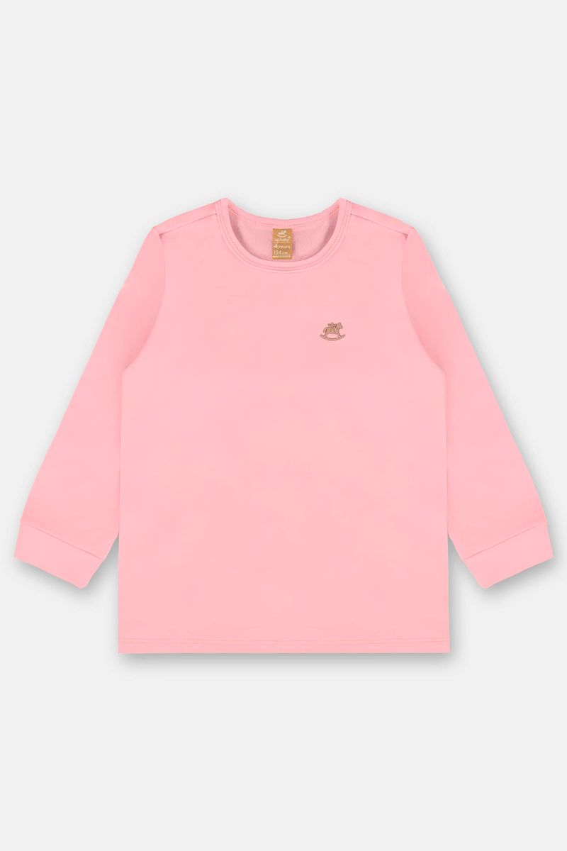 camiseta-infantil-unissex-malha-termica-rosa-claro-frente