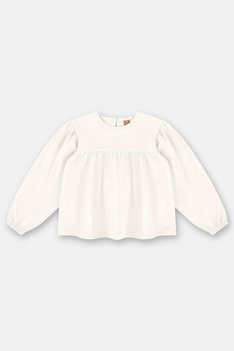 blusa-infantil-feminina-meia-malha-franzido-off-white-frente