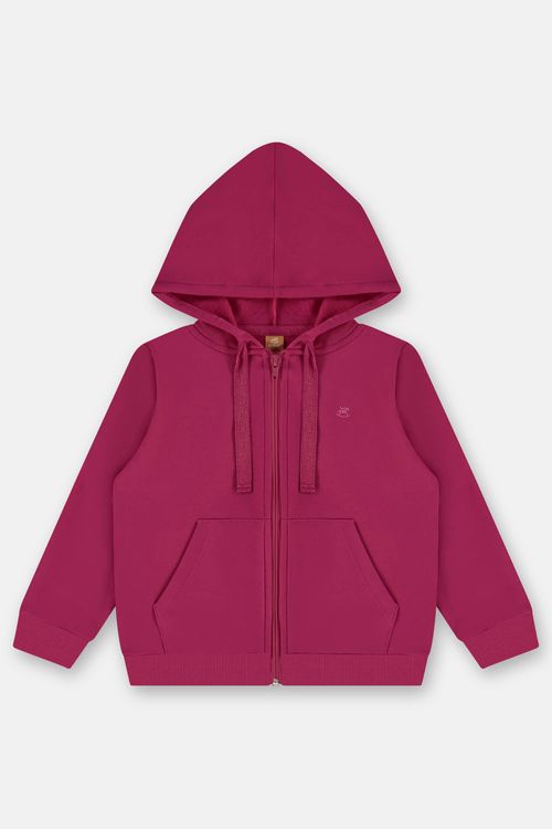 Jaqueta Infantil Feminina em Molecotton Básico (Rosa) Up Baby