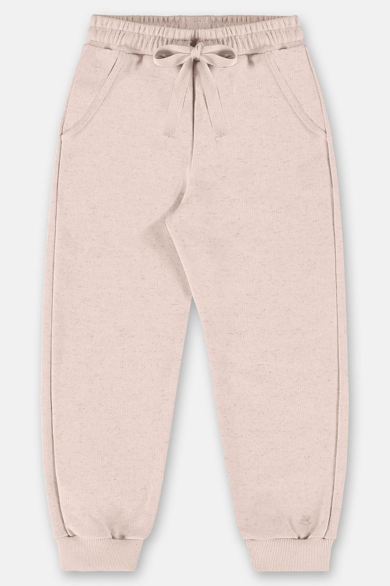 calca-infantil-feminina-moletom-felpado-off-white-frente