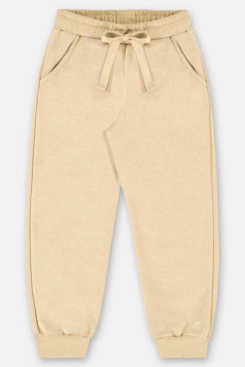 Calça Infantil Feminina em Moletom Felpado (Amarelo) Up Baby