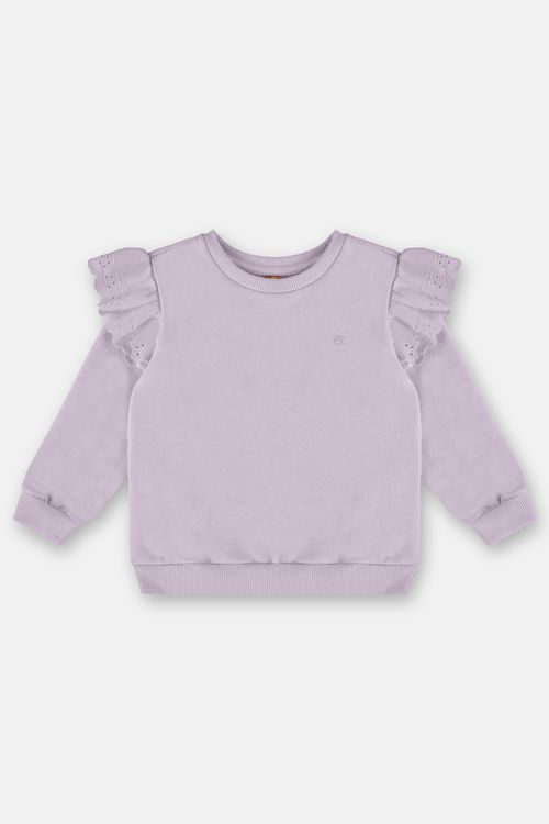 Blusão Infantil Feminino em Moletom Felpado (Lilás) Up Baby