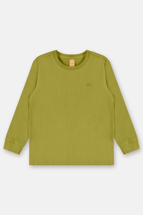 Camiseta Manga Longa para Menino (Verde) Up Baby