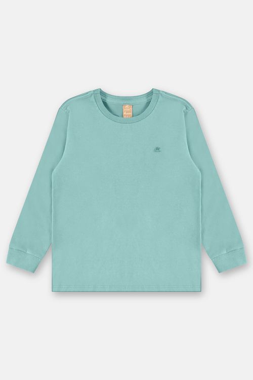 Camiseta Manga Longa para Menino (Azul) Up Baby