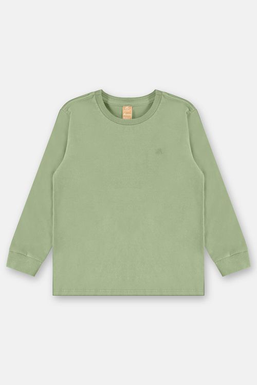 Camiseta Manga Longa para Menino (Verde) Up Baby