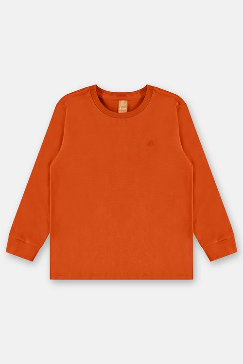 Camiseta Manga Longa para Menino (Laranja) Up Baby