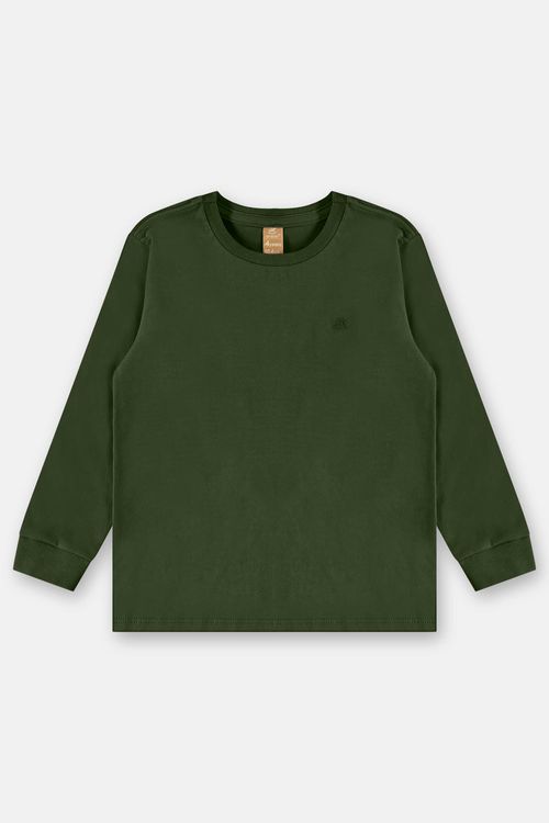 Camiseta Manga Longa para Menino (Verde) Up Baby